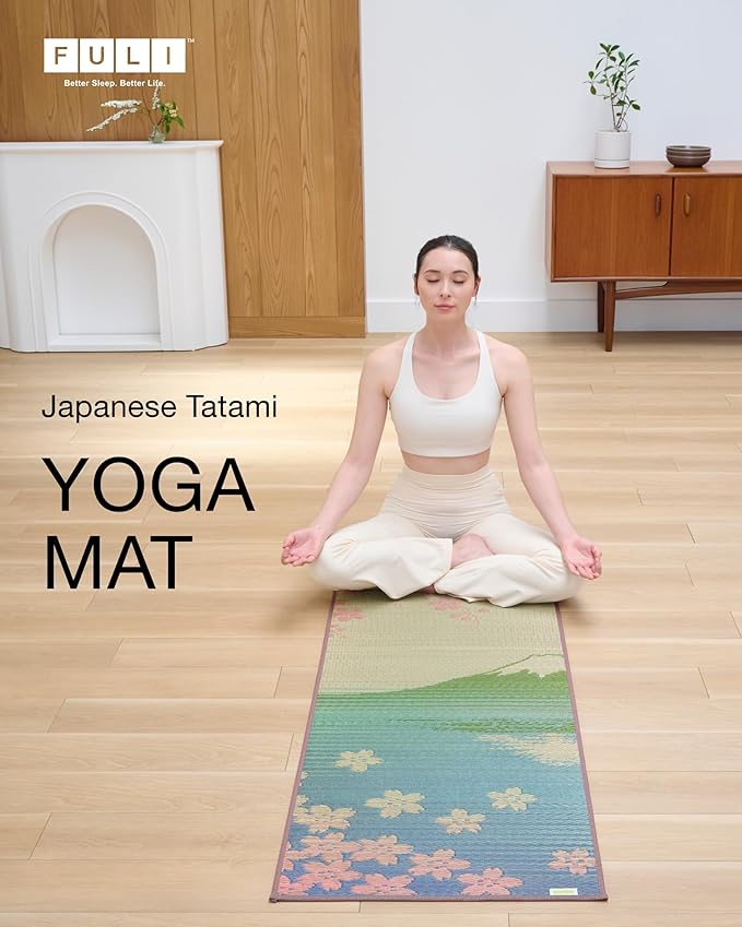 Tatami Yoga Mats - Sakura Fuji Pattern