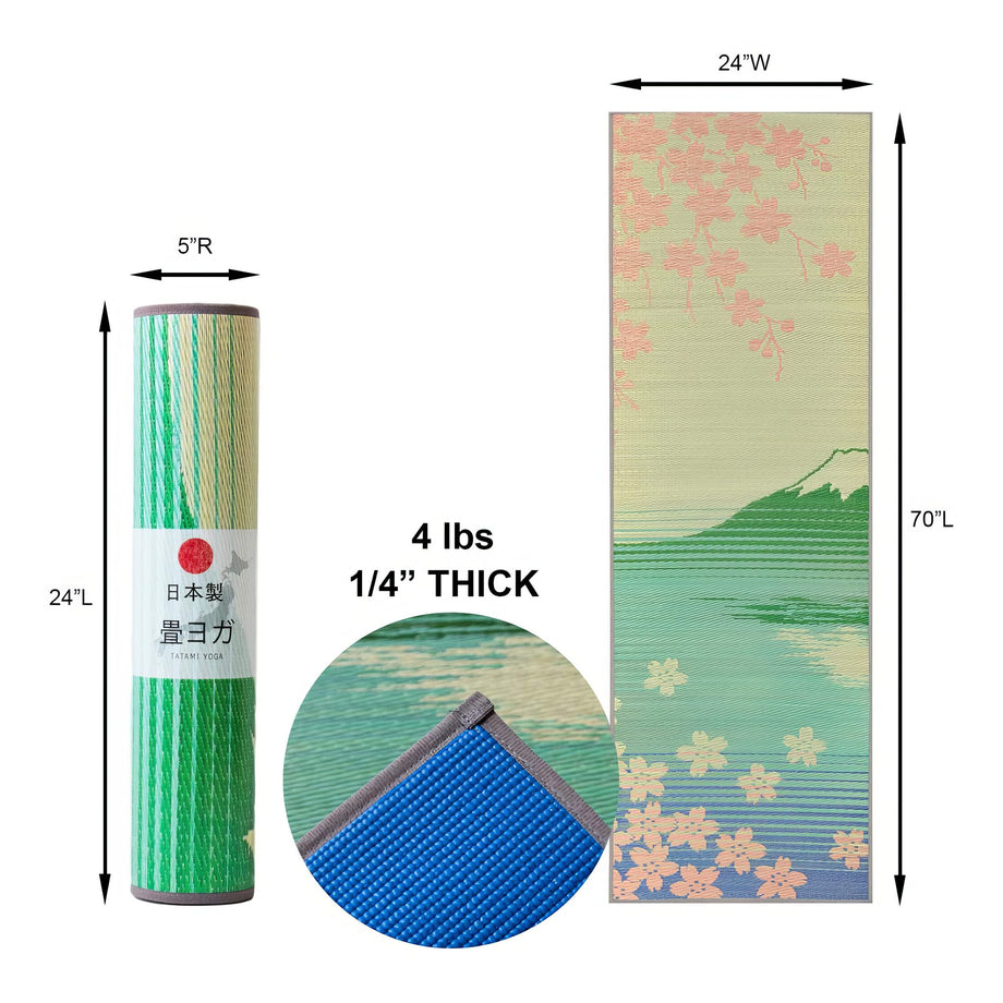  Japanese Fuji Mountain And Torii Extra Thick Yoga Mat - Eco  Friendly Non-Slip Exercise & Fitness Mat Workout Mat for All Type of Yoga,  Pilates and Floor Exercises 72x24in 
