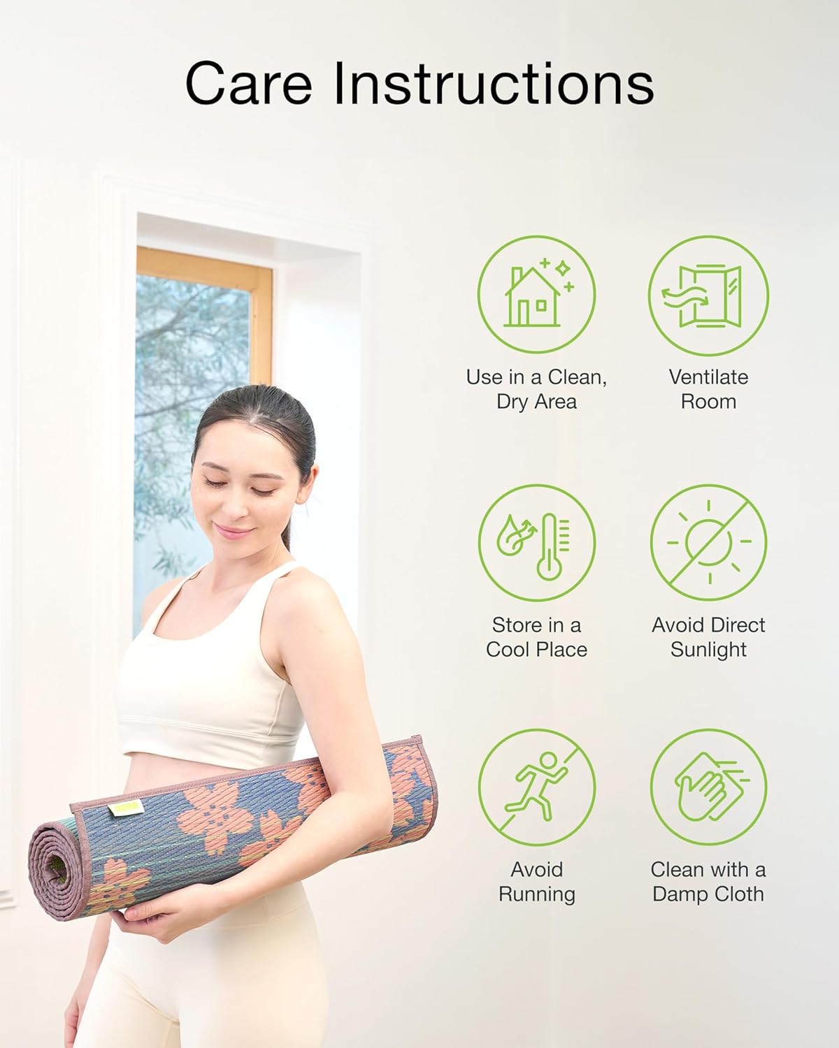 Tatami Yoga Mats - Sakura Fuji Pattern