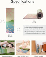 Tatami Yoga Mats - Sakura Fuji Pattern