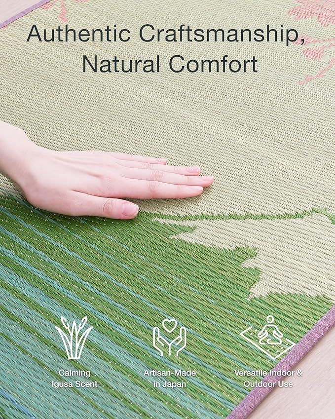 Tatami Yoga Mats - Sakura Fuji Pattern