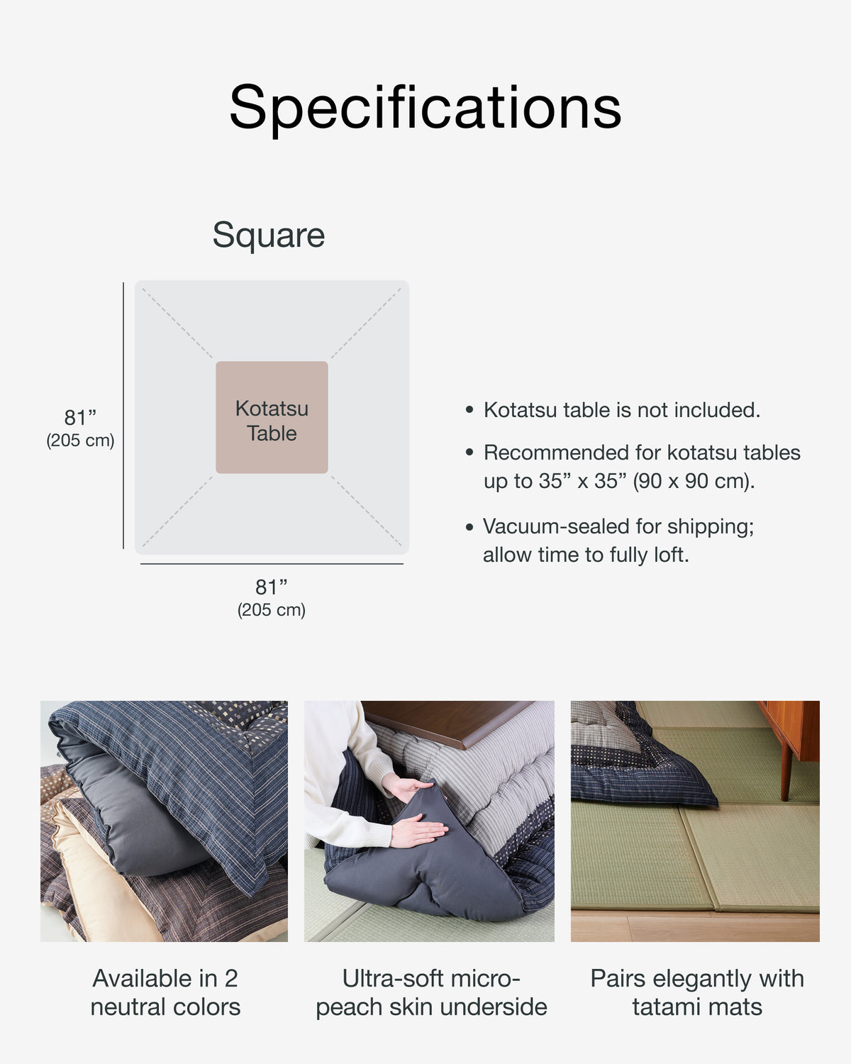Kotatsu Blanket – Japanese Kotatsu Futon