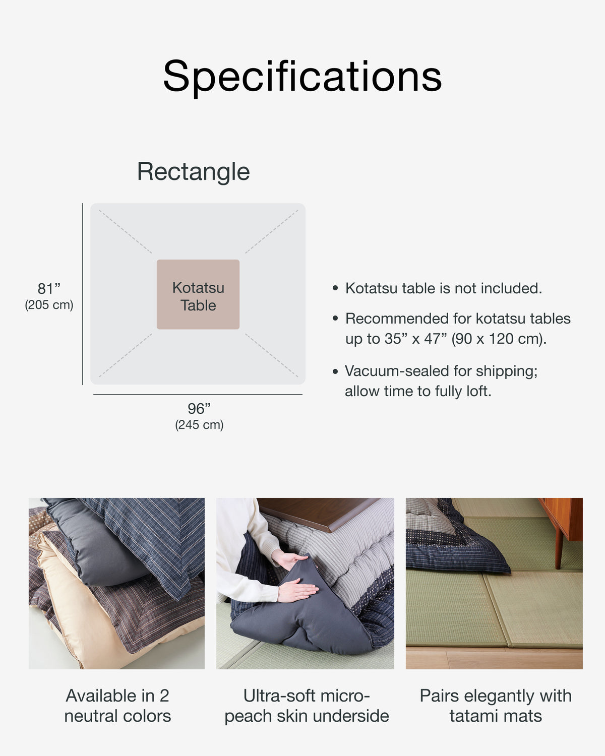 Kotatsu Blanket – Japanese Kotatsu Futon