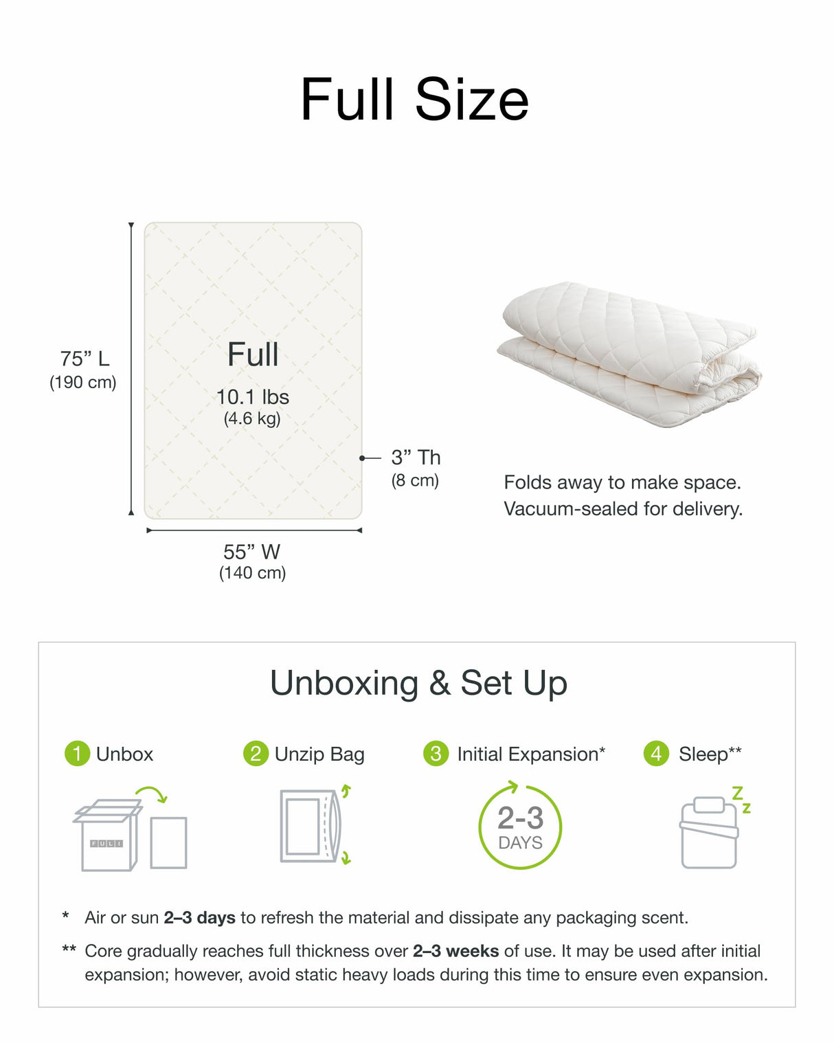 FULI Premium Japanese Futon Bed