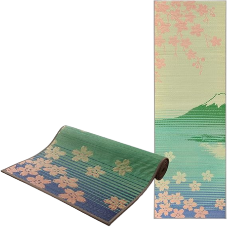Tatami Yoga Mat - Sakura Fuji Pattern